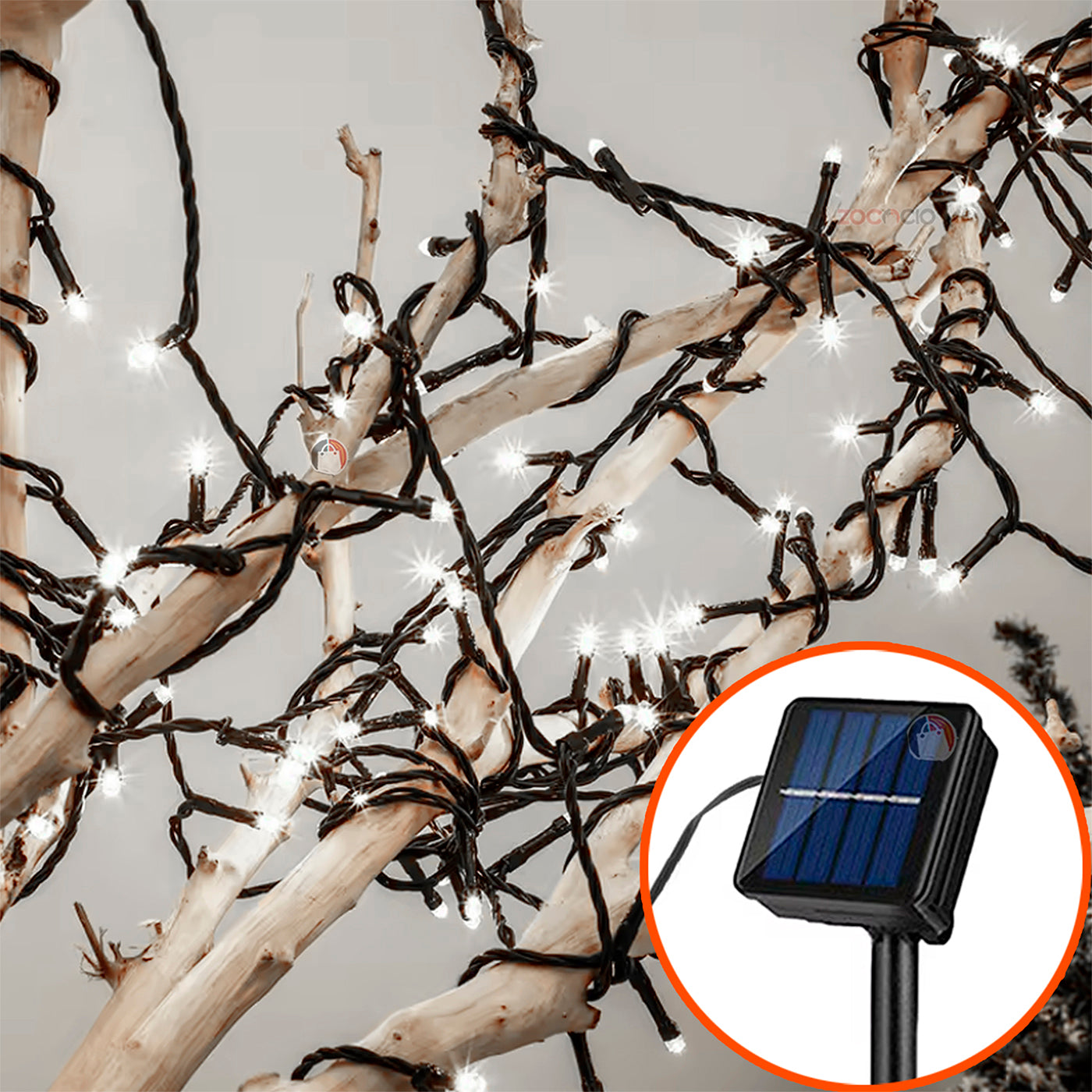 Luces Navidad  Energía Solar Prem 200Led