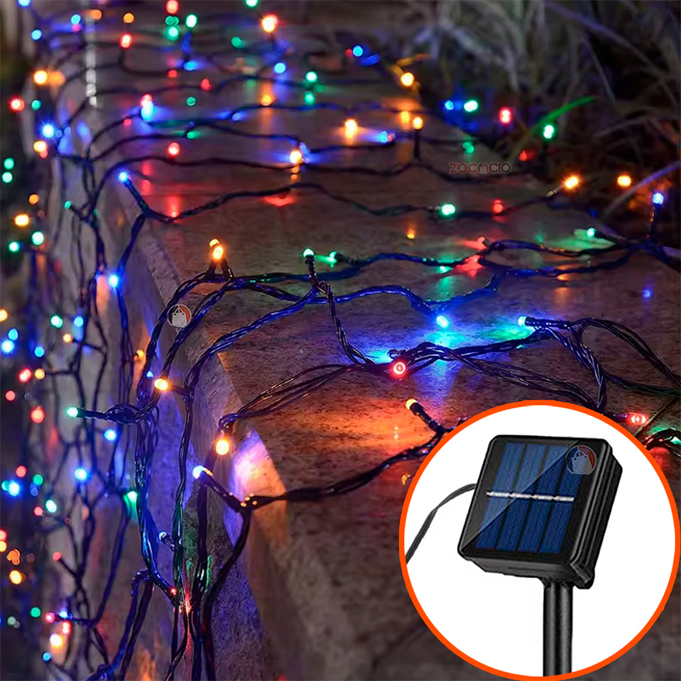 Luces Navidad  Energía Solar Prem 200Led