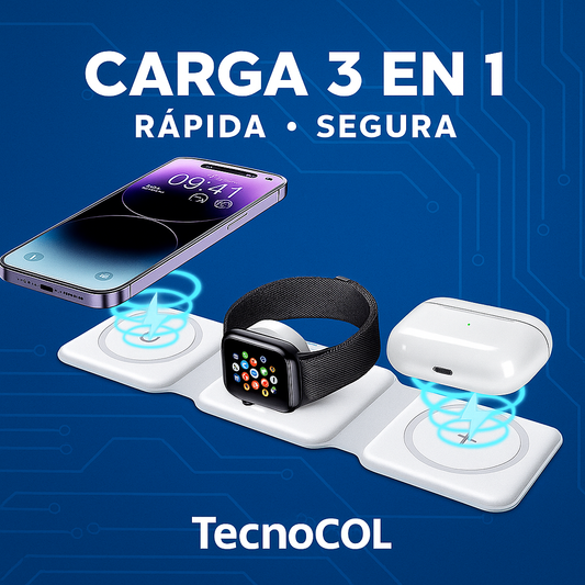 🔥OFERTA IMPERDIBLE🔥 Cargador Inalambrico 3 en 1 C3IN1