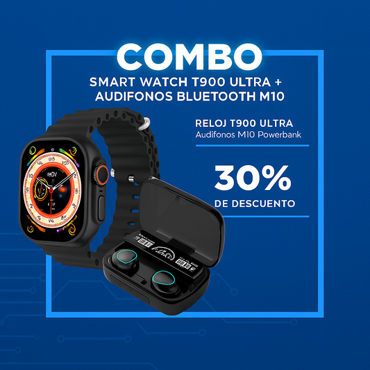 🔥PROMOCION SMART WATCH T900 ULTRA + AUDIFONOS M10 [ULTIMAS UNIDADES]🔥